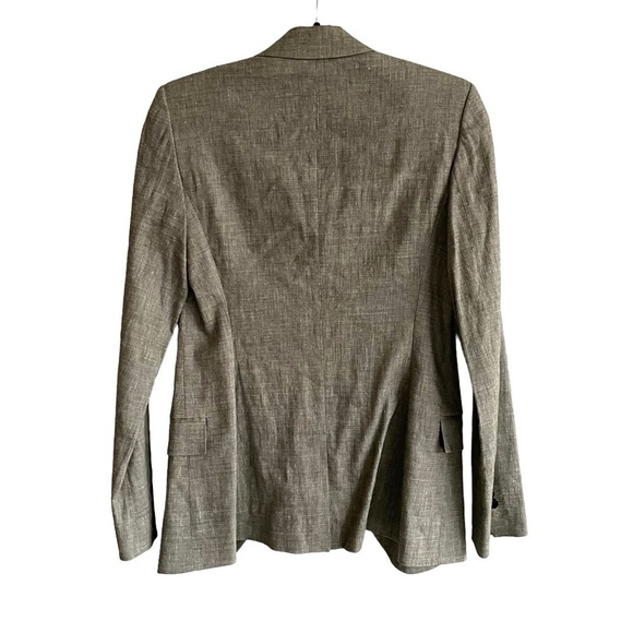 THEORY Linen Blazer Grey 2 - Picture 6 of 12